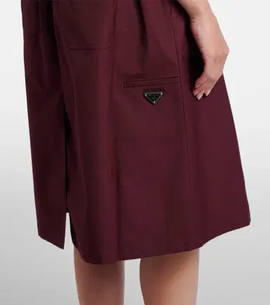 Prada Poplin midi skirt | Thumbnail 5