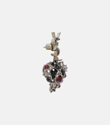 Saint Laurent Cassandre embellished drop earrings | Thumbnail 3