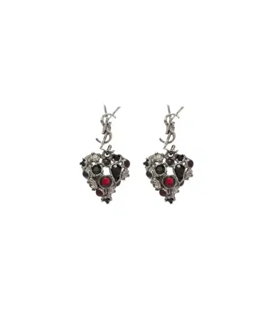 Saint Laurent Cassandre embellished drop earrings | Thumbnail 1