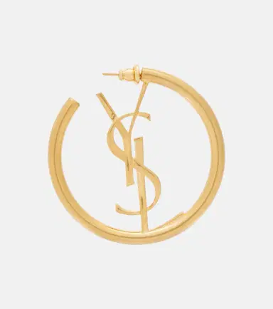 Saint Laurent Cassandre hoop earrings | Thumbnail 2 Saint Laurent Cassandre hoop earrings | Thumbnail 2