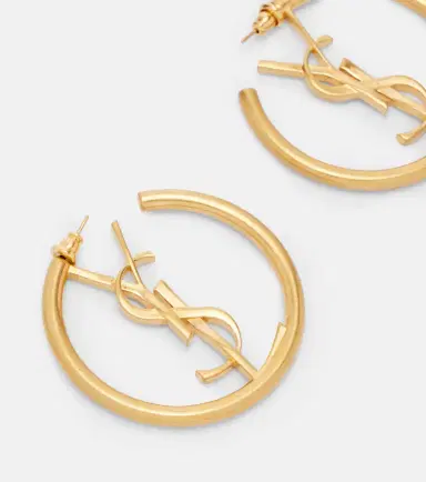 Saint Laurent Cassandre hoop earrings | Thumbnail 4 Saint Laurent Cassandre hoop earrings | Thumbnail 4