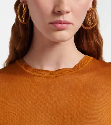 Saint Laurent Cassandre hoop earrings | Thumbnail 6 Saint Laurent Cassandre hoop earrings | Thumbnail 6