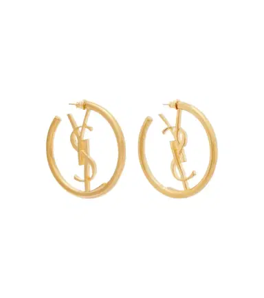 Saint Laurent Cassandre hoop earrings | Thumbnail 1 Saint Laurent Cassandre hoop earrings | Thumbnail 1