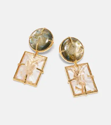 Saint Laurent Cassandre clip-on earrings | Thumbnail 4