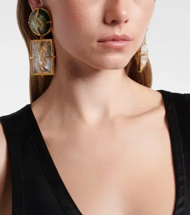 Saint Laurent Cassandre clip-on earrings | Thumbnail 5