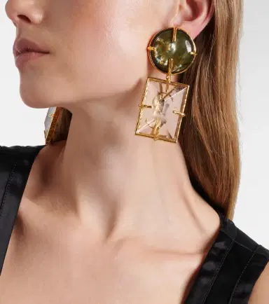 Saint Laurent Cassandre clip-on earrings | Thumbnail 6
