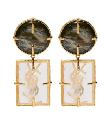 Saint Laurent Cassandre clip-on earrings | Thumbnail 1