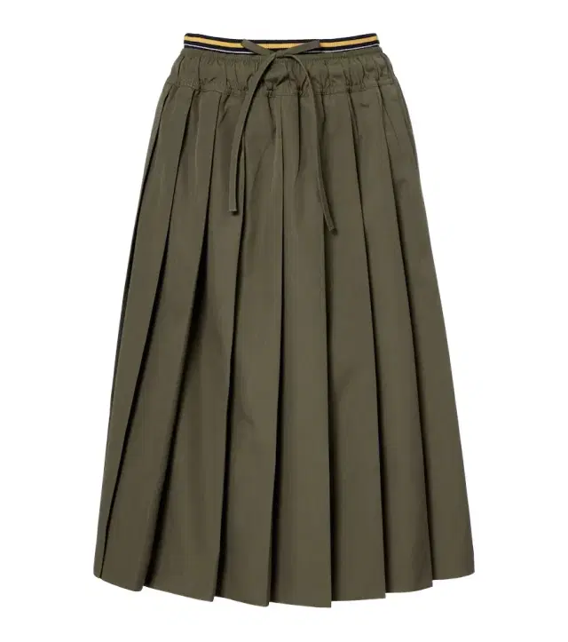 Prada Pleated poplin midi skirt
