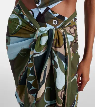 Pucci Orchidee cotton beach cover-up | Thumbnail 2