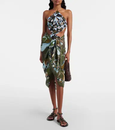 Pucci Orchidee cotton beach cover-up | Thumbnail 4