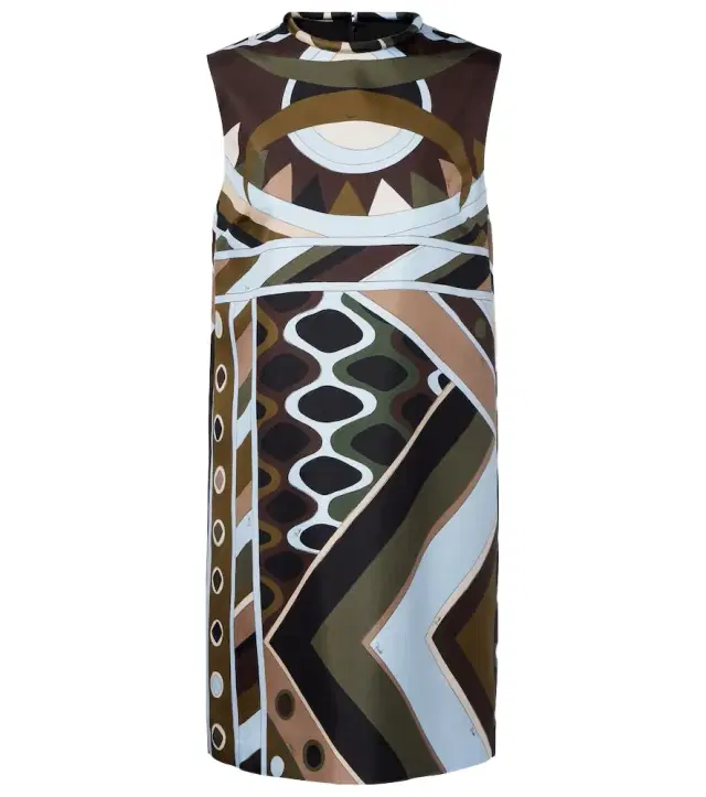 Vivara silk twill minidress