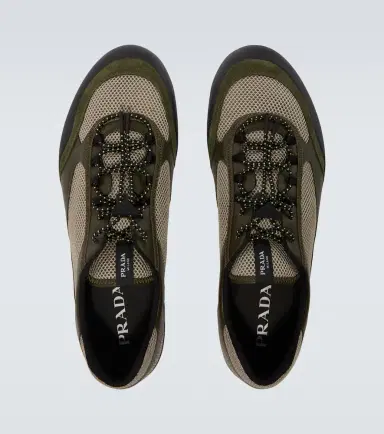Prada Speedrock leather-trimmed sneakers | Thumbnail 2 Prada Speedrock leather-trimmed sneakers | Thumbnail 2