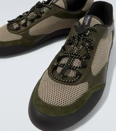Prada Speedrock leather-trimmed sneakers | Thumbnail 5 Prada Speedrock leather-trimmed sneakers | Thumbnail 5