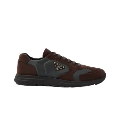 Prada Suede-trimmed sneakers | Thumbnail 1