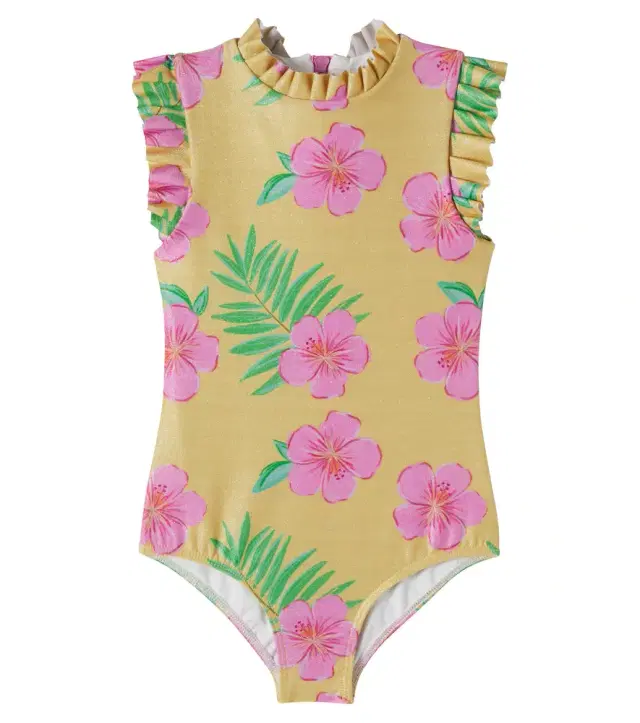 Alisson printed ruffled swimsuit
