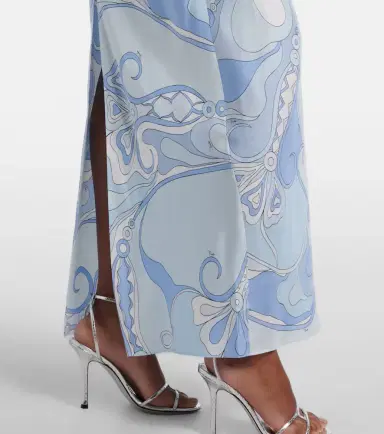 Pucci Orchidee Soleil silk gown and cape set | Thumbnail 3 Pucci Orchidee Soleil silk gown and cape set | Thumbnail 3