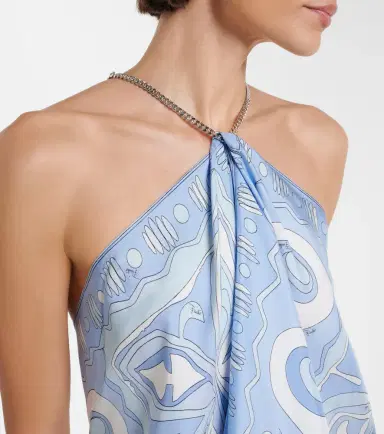 Pucci Angoli silk twill top | Thumbnail 2