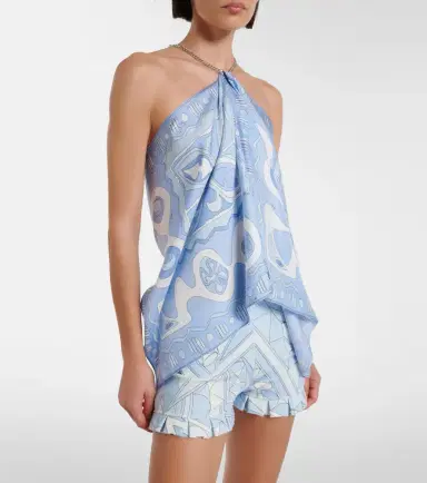 Pucci Angoli silk twill top | Thumbnail 4