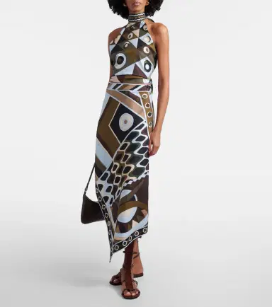 PUCCI Occhi halterneck open-back silk twill top | Thumbnail 5 PUCCI Occhi halterneck open-back silk twill top | Thumbnail 5