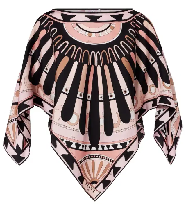 Soleil silk twill blouse