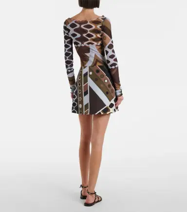 Pucci Vivara virgin wool canvas wrap skirt | Thumbnail 3