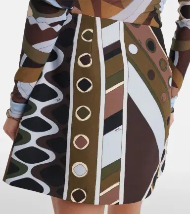 Pucci Vivara virgin wool canvas wrap skirt | Thumbnail 4
