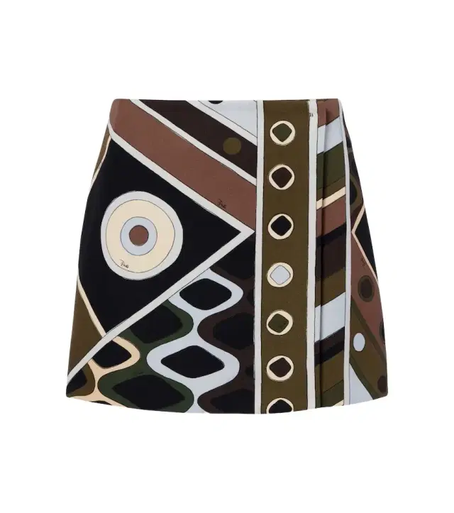 Vivara virgin wool canvas wrap skirt