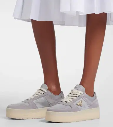 Prada Downtown Re-Nylon platform sneakers | Thumbnail 5 Prada Downtown Re-Nylon platform sneakers | Thumbnail 5