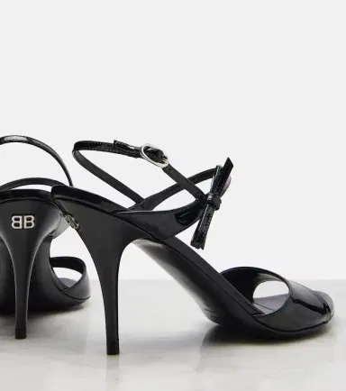 Balenciaga Avenue Bow patent leather sandals | Thumbnail 5 Balenciaga Avenue Bow patent leather sandals | Thumbnail 5