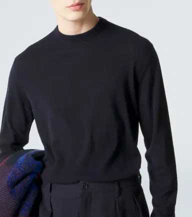 Giorgio Armani x Alanui cashmere and silk polo shirt | Thumbnail 4
