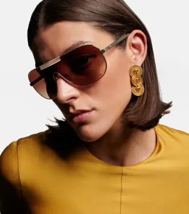 Versace Greca Flow shield sunglasses | Thumbnail 6
