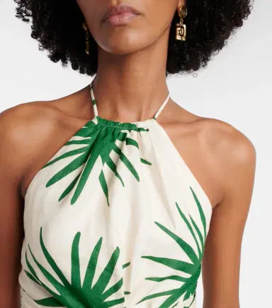 Cala de la Cruz Lodi printed halterneck linen crop top | Thumbnail 6 Cala de la Cruz Lodi printed halterneck linen crop top | Thumbnail 6