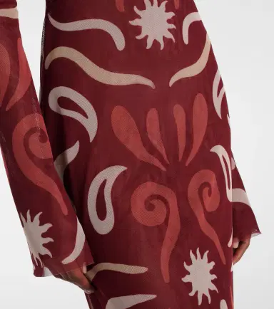 Cala de la Cruz Amay printed mesh maxi dress | Thumbnail 4