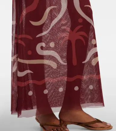 Cala de la Cruz Amay printed mesh maxi dress | Thumbnail 7