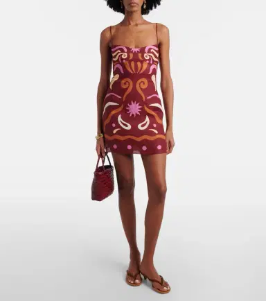 Cala de la Cruz Lucca printed linen minidress | Thumbnail 3