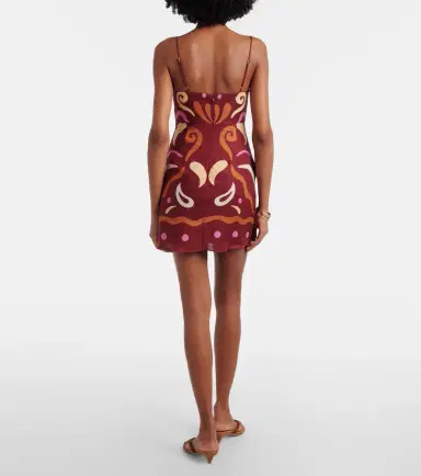Cala de la Cruz Lucca printed linen minidress | Thumbnail 4