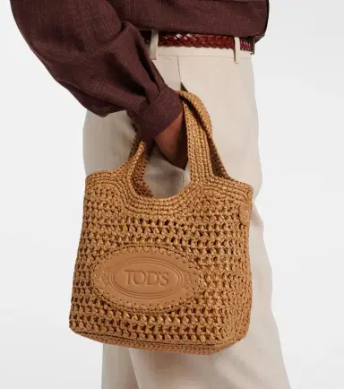 Tod's Logo leather-trimmed raffia top-handle bag | Thumbnail 7 Tod's Logo leather-trimmed raffia top-handle bag | Thumbnail 7