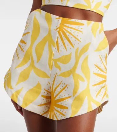 Cala de la Cruz Bahamas printed linen shorts | Thumbnail 3
