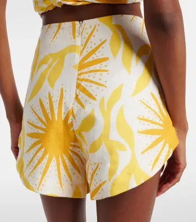 Cala de la Cruz Bahamas printed linen shorts | Thumbnail 5