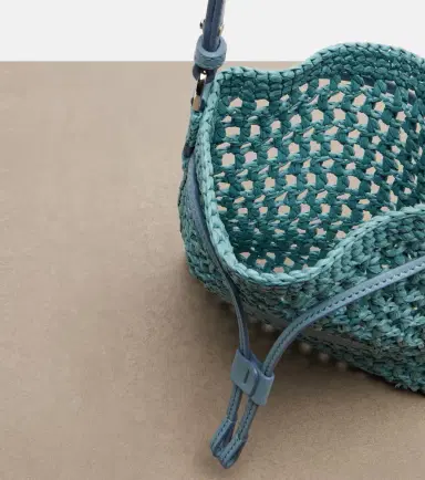 Tod's EBL Mini raffia-effect bucket bag | Thumbnail 3 Tod's EBL Mini raffia-effect bucket bag | Thumbnail 3