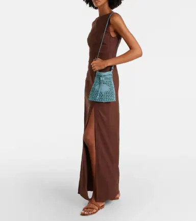 Tod's EBL Mini raffia-effect bucket bag | Thumbnail 5 Tod's EBL Mini raffia-effect bucket bag | Thumbnail 5