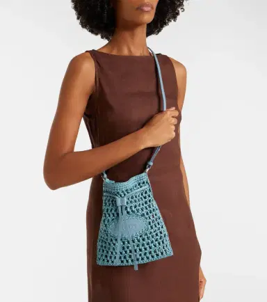 Tod's EBL Mini raffia-effect bucket bag | Thumbnail 6 Tod's EBL Mini raffia-effect bucket bag | Thumbnail 6