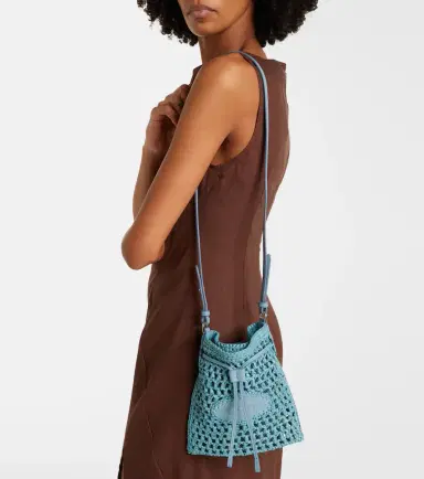 Tod's EBL Mini raffia-effect bucket bag | Thumbnail 7 Tod's EBL Mini raffia-effect bucket bag | Thumbnail 7