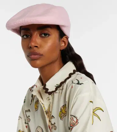 Ruslan Baginskiy Embroidered newsboy cap | Thumbnail 4