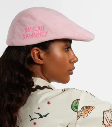 Ruslan Baginskiy Embroidered newsboy cap | Thumbnail 5