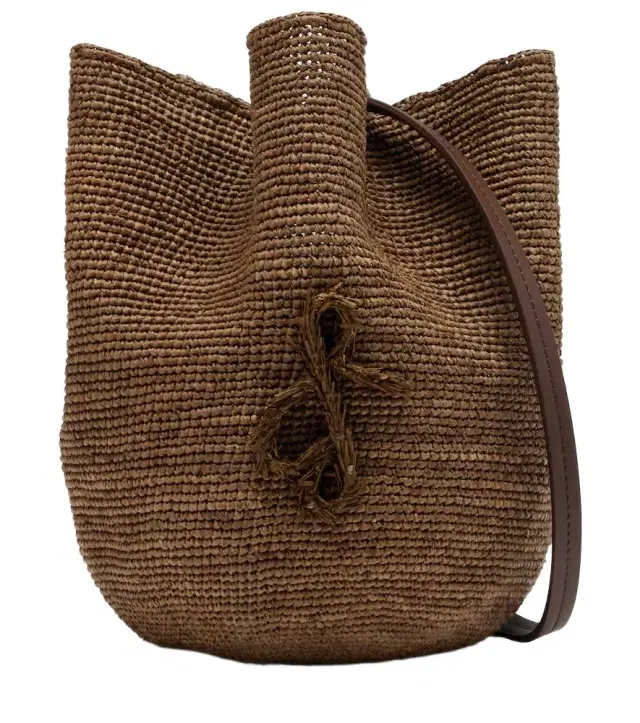 HatBag raffia crossbody bag