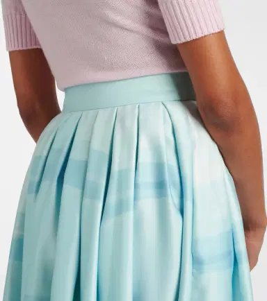 Leo Lin Printed satin maxi skirt | Thumbnail 2
