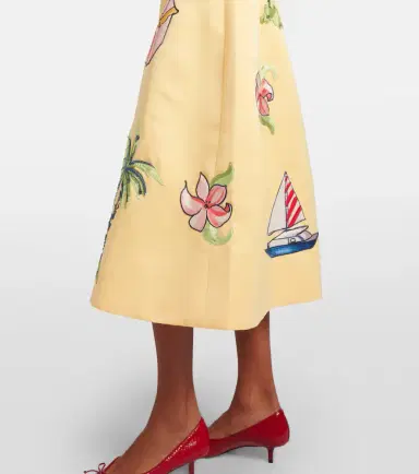 Leo Lin Beaded patch-appliqué midi dress | Thumbnail 4