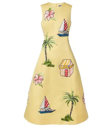 Leo Lin Beaded patch-appliqué midi dress | Thumbnail 1