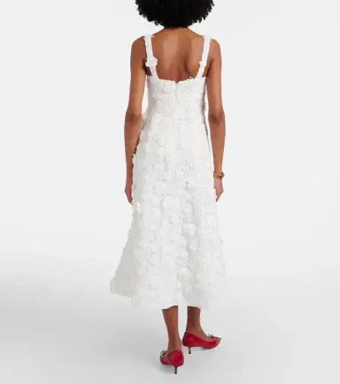 Leo Lin Embroidered lace midi dress | Thumbnail 3